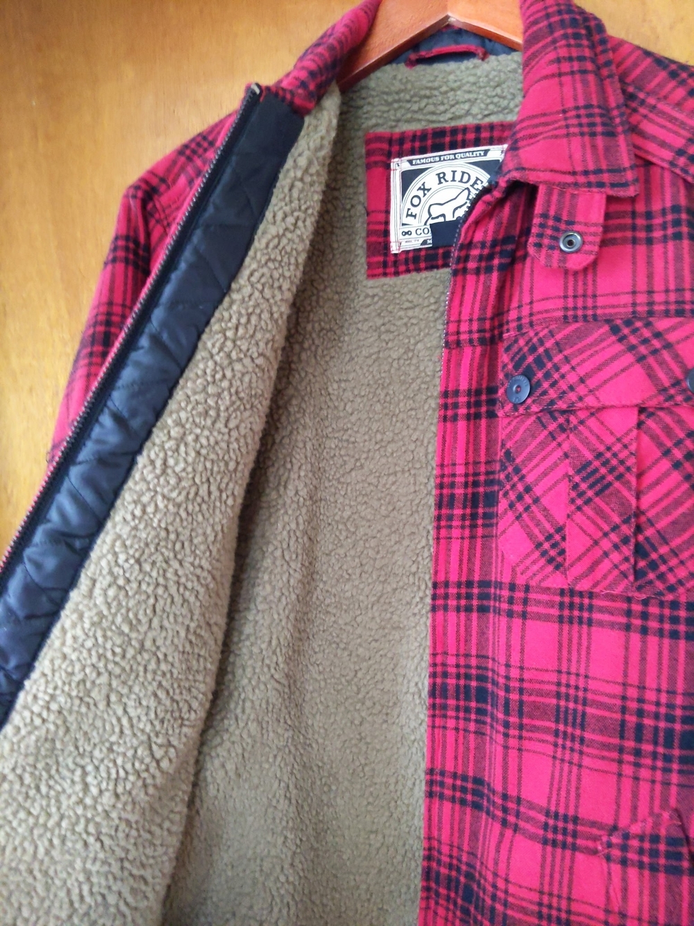 Fox Riders Plaid Coat Jacket - Picture 4 of 5
